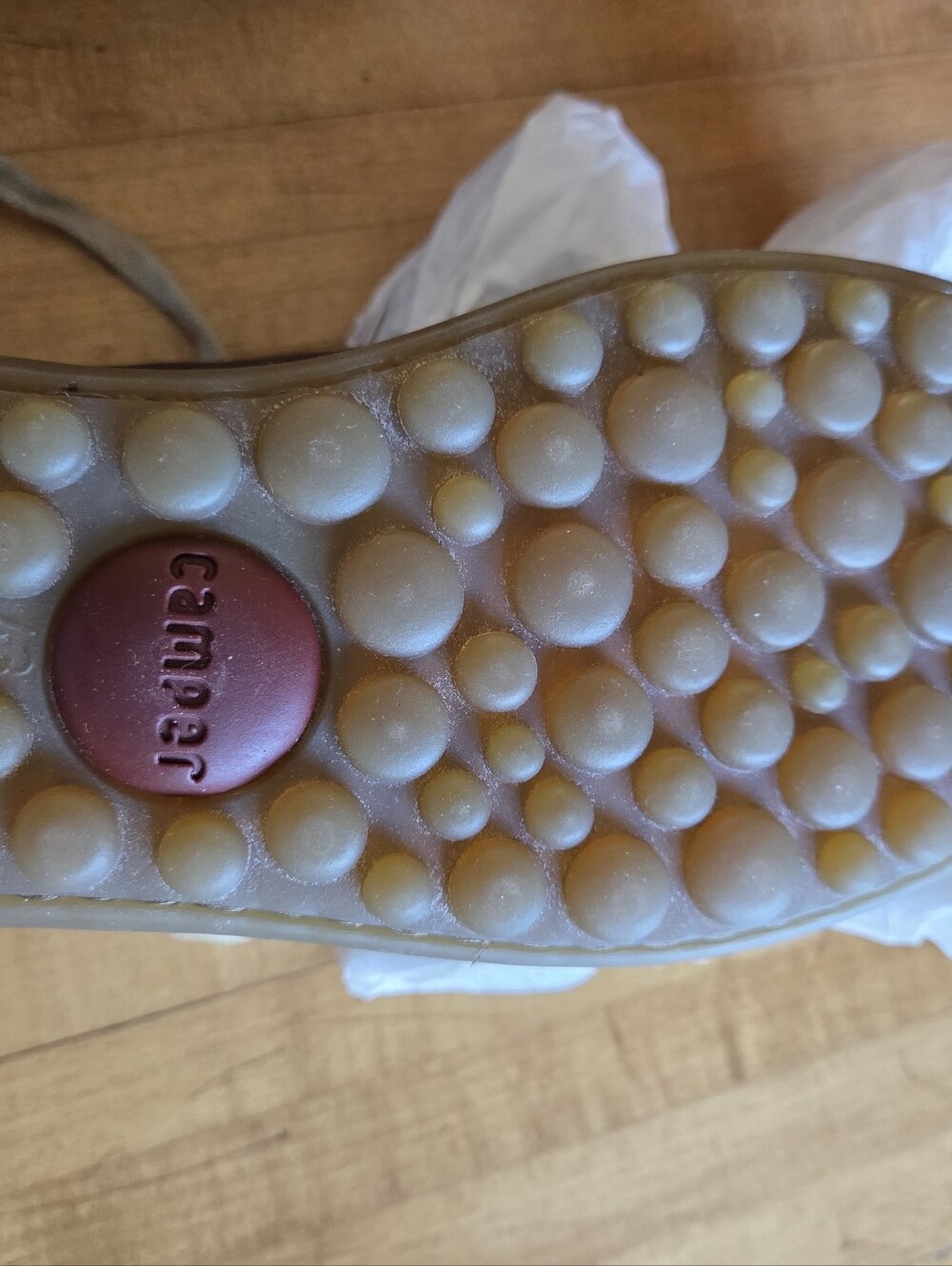 Camper Pelotas Ariel NWT Men’s Brown Leather Shoes with Cream & Brown Laces US10 - Picture 7 of 12